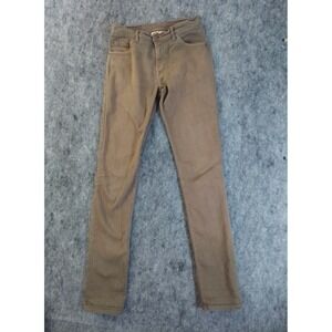 Raleigh Denim Jeans Mens‎ 29x33 Brown Denim Martin Fit Straight Stretch Athletic